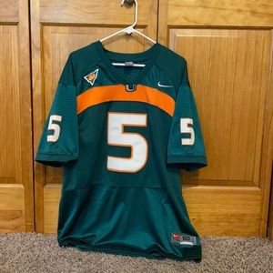 Andre Johnson Miami Hurricanes Stitched Jersey